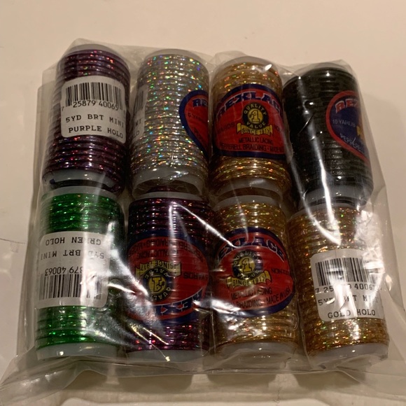 NWT LOT OF 8 REXLACE PLASTIC/ METALLIC LACING. - Picture 9 of 11